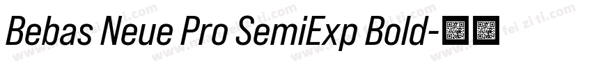 Bebas Neue Pro SemiExp Bold字体转换